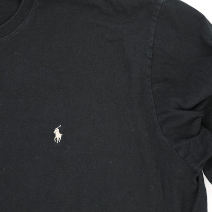 Ralph Lauren Black Long Sleeve T-Shirt XL 100 Percent Cotton Crew Neck