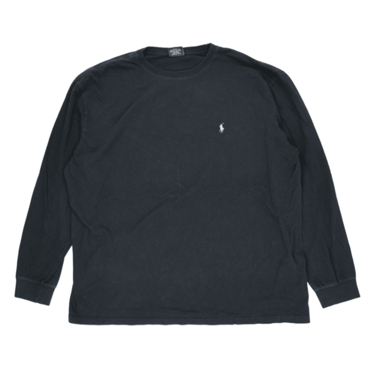 Ralph Lauren Black Long Sleeve T-Shirt XL 100 Percent Cotton Crew Neck