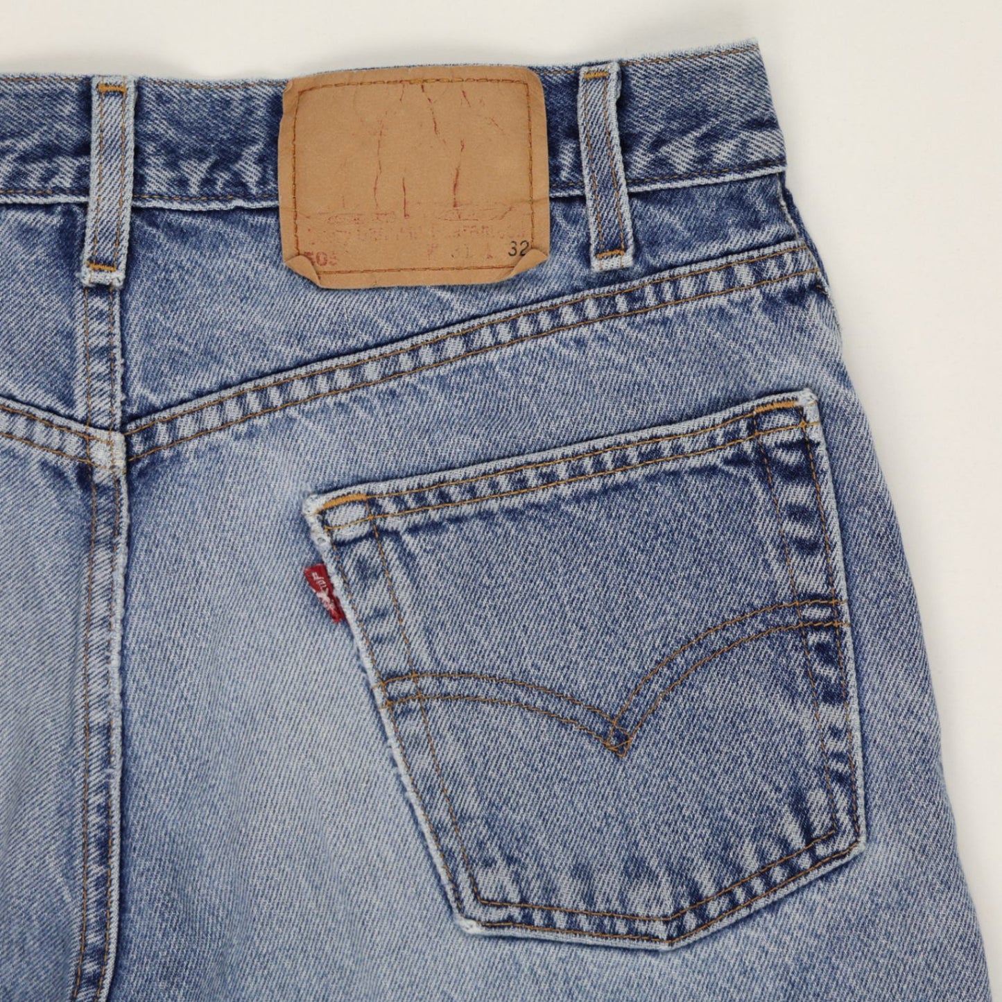Levi's 501 Vintage Frayed Hem Denim Shorts Blue Size 32 Cotton