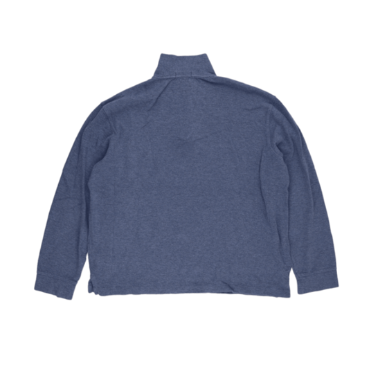 Polo Ralph Lauren Estate Rib Quarter Zip Sweatshirt Blue XL Cotton Blend