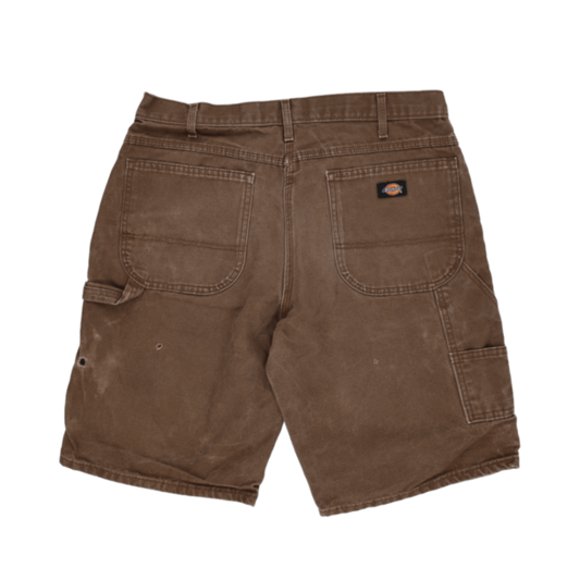 Dickies Brown Carpenter Work Shorts 36W 11 Inch Inseam Cotton Vintage