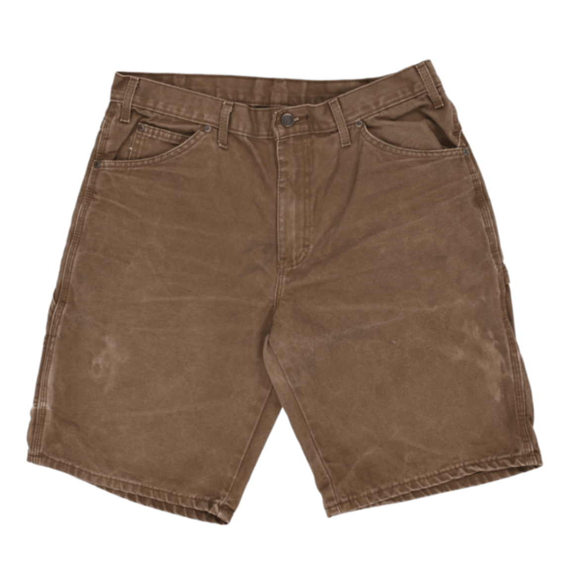 Dickies Brown Carpenter Work Shorts 36W 11 Inch Inseam Cotton Vintage
