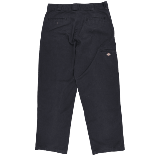 Dickies Black Work Trousers 34W 32L Cotton Vintage Mens