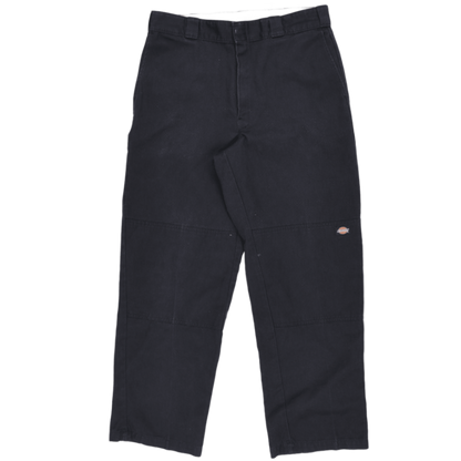 Dickies Black Work Trousers 34W 32L Cotton Vintage Mens