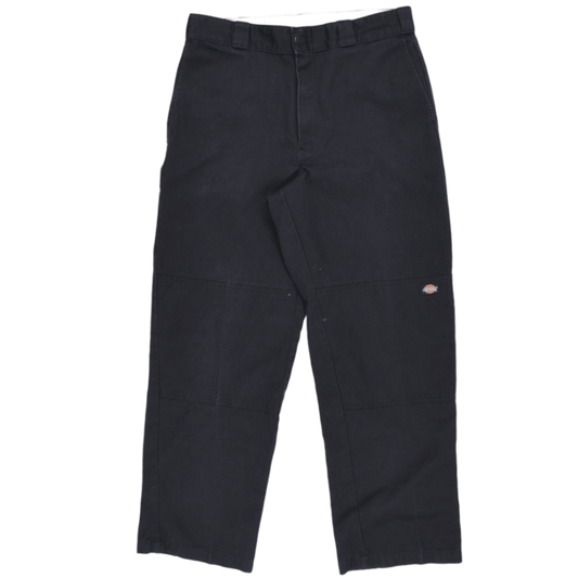 Dickies Black Work Trousers 34W 32L Cotton Vintage Mens