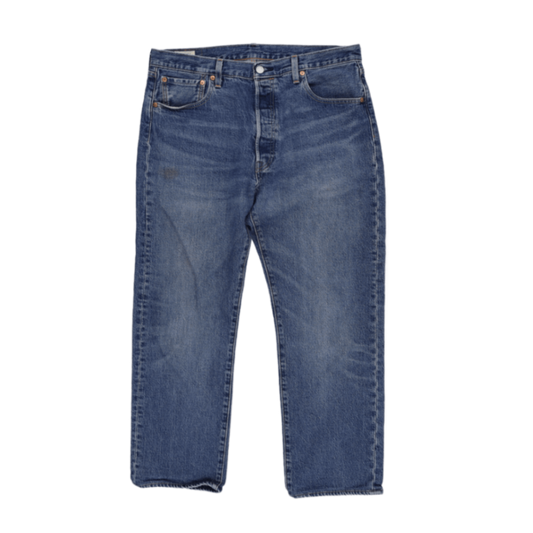 Levi's 501 '93 Straight Fit Blue Denim Jeans W34 L34 100% Cotton Vintage