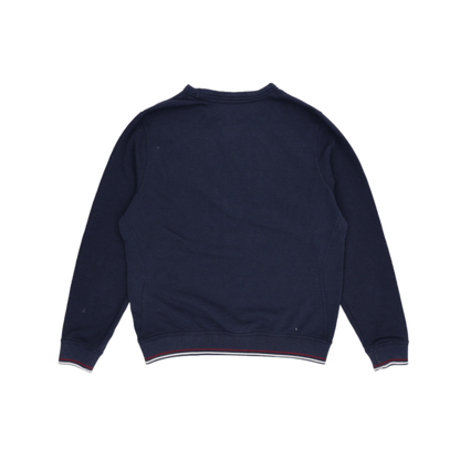 New Balance Navy Blue Cotton Sweatshirt Large Crew Neck Casual Activewear