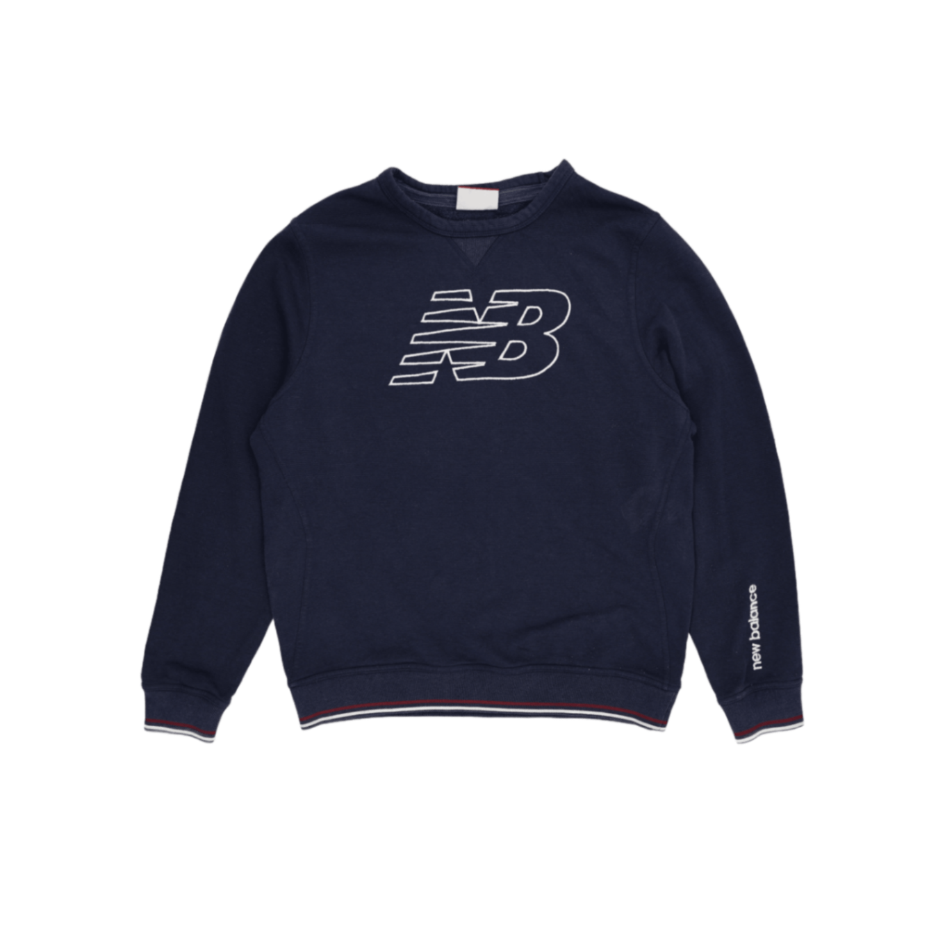 New Balance Navy Blue Cotton Sweatshirt Large Crew Neck Casual Activewear