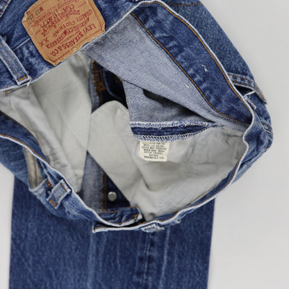 Levi's 501 Original Fit Blue Jeans W33 L34 Straight Leg Vintage Cotton
