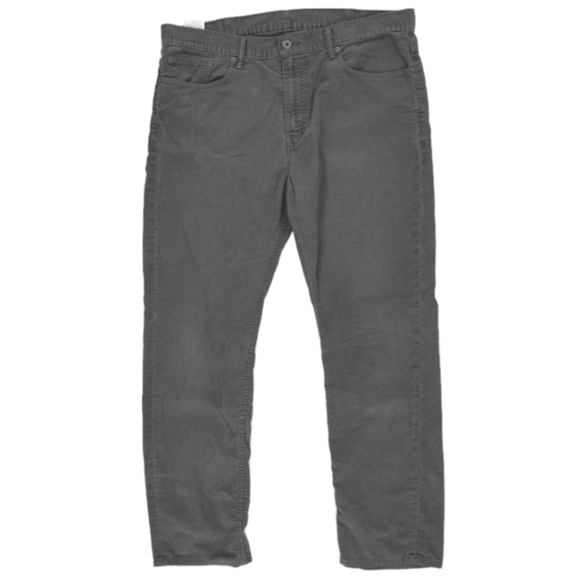 Levi's 513 Slim Fit Grey Corduroy Jeans 38W 32L 67% Cotton 31% Polyester 2% Elastane
