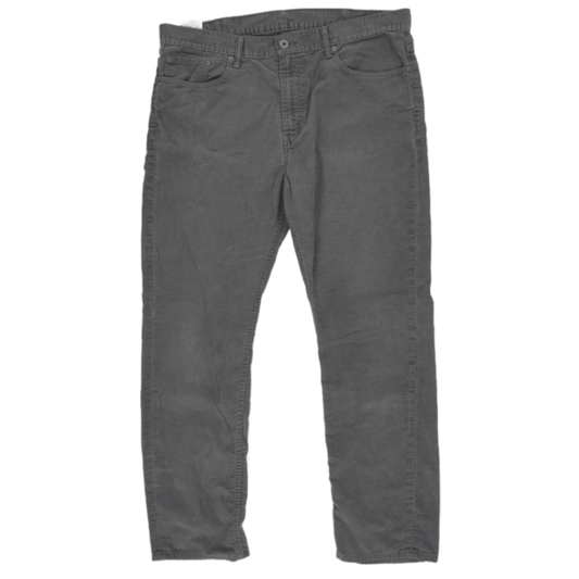 Levi's 513 Slim Fit Grey Corduroy Jeans 38W 32L 67% Cotton 31% Polyester 2% Elastane