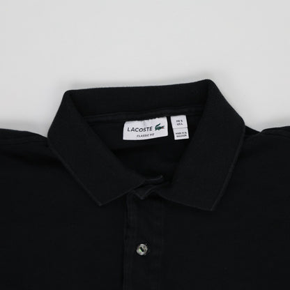 Lacoste Classic Polo Shirt Black Large 100 Percent Cotton Mens