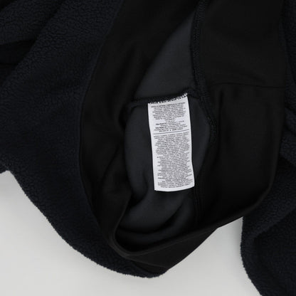 Nike Black Sherpa Fleece Pullover Hoodie for Men Size Small 100 Percent Polyester