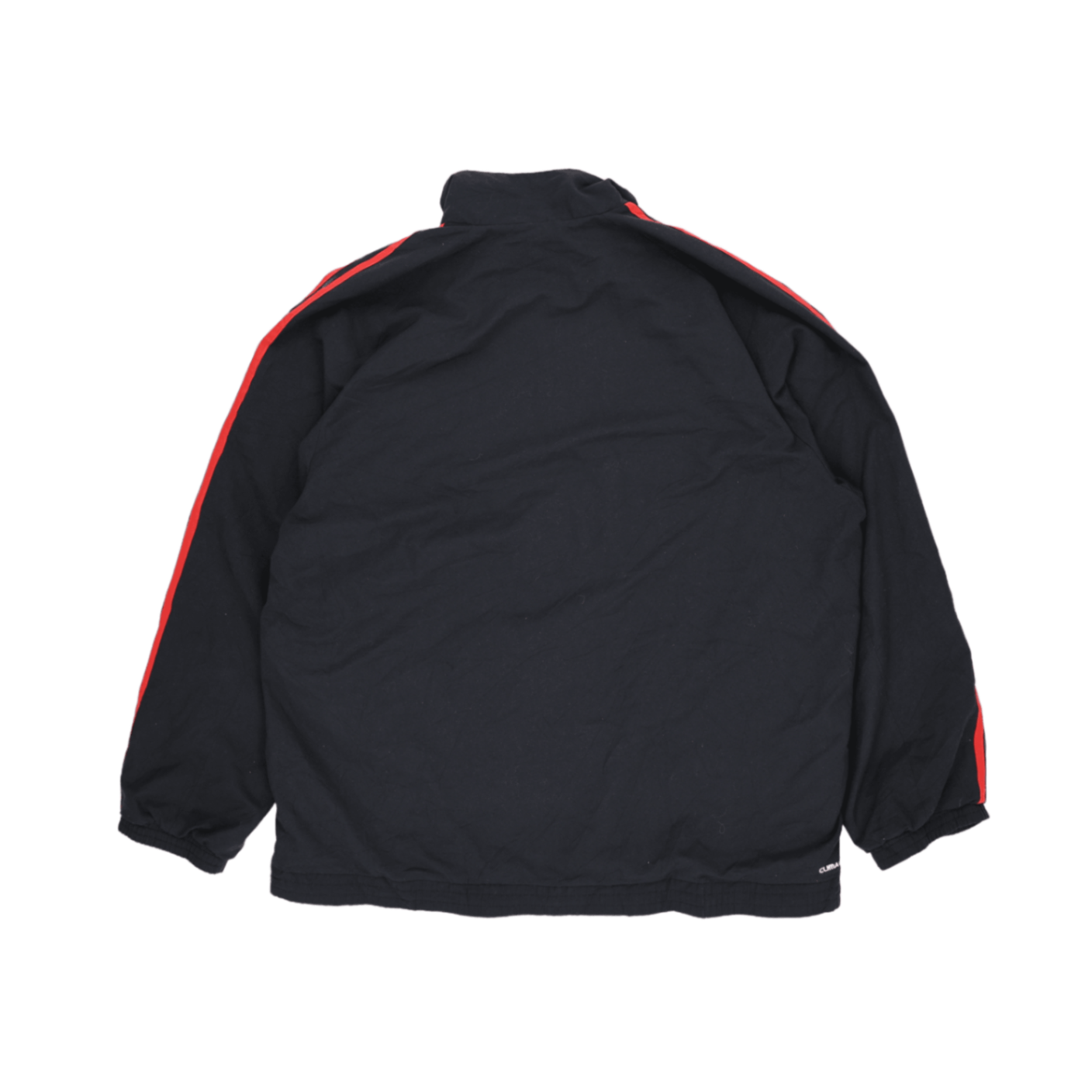 adidas Clima365 Black Track Jacket with Red Stripes for Men Size XL Polyester