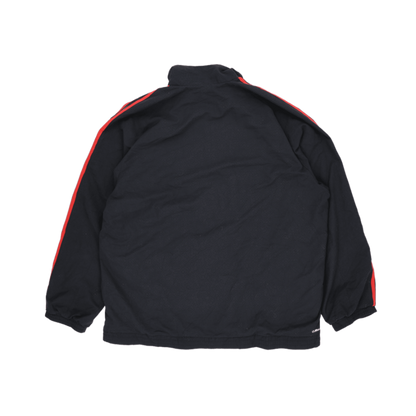 adidas Clima365 Black Track Jacket with Red Stripes for Men Size XL Polyester