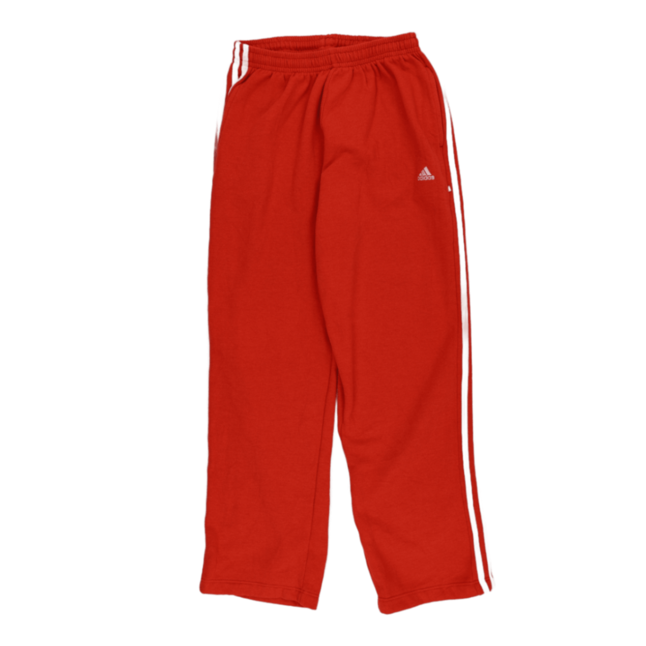 adidas Vintage Red Track Pants Men's Medium Cotton Blend Joggers