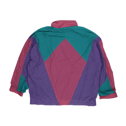 Nike Vintage 1992 Barcelona Colour Block Windbreaker Jacket Pink Teal Purple Size L Nylon