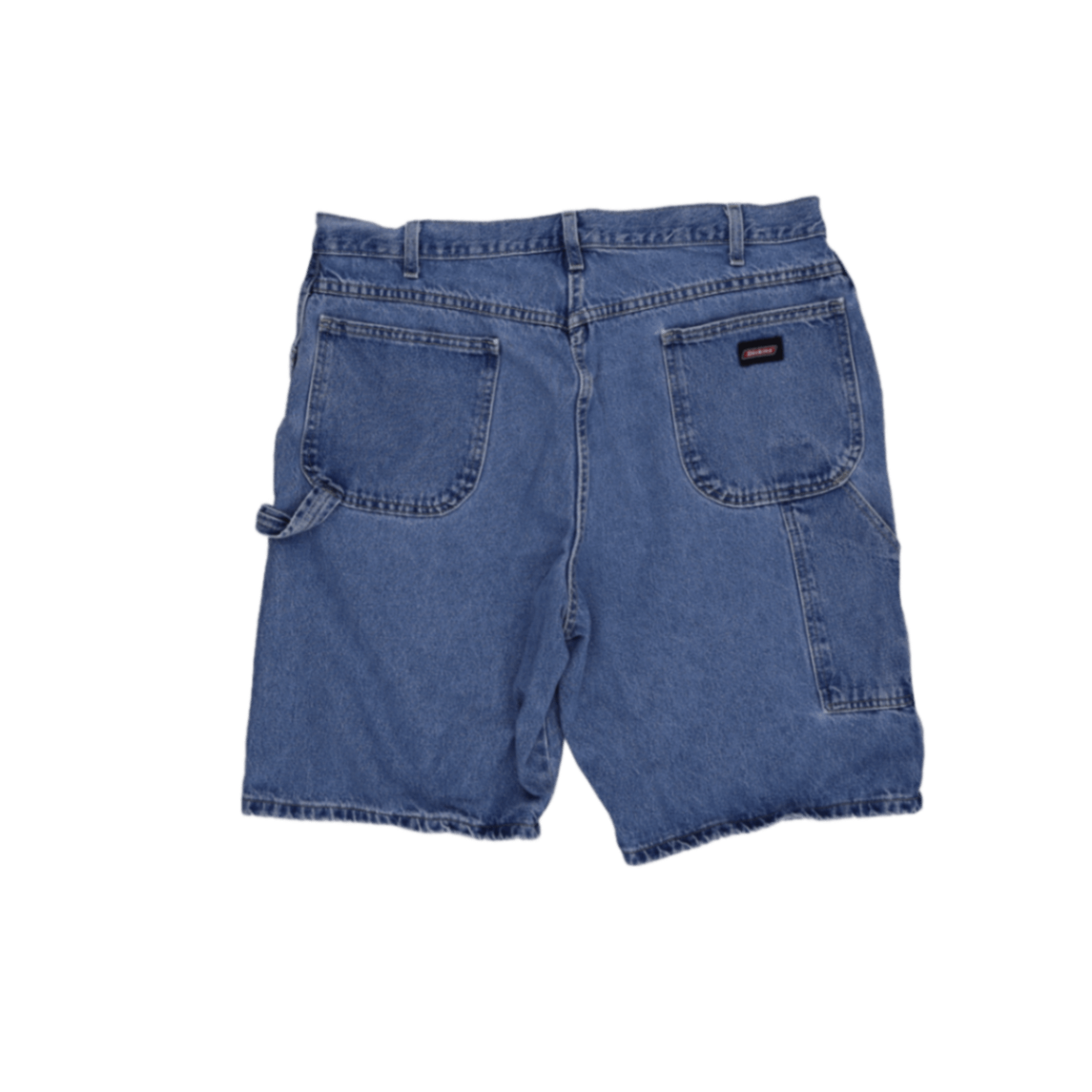 Dickies Vintage Blue Carpenter Shorts W36 12 Inch Inseam 100 Percent Cotton Relaxed Fit Mens Clothing