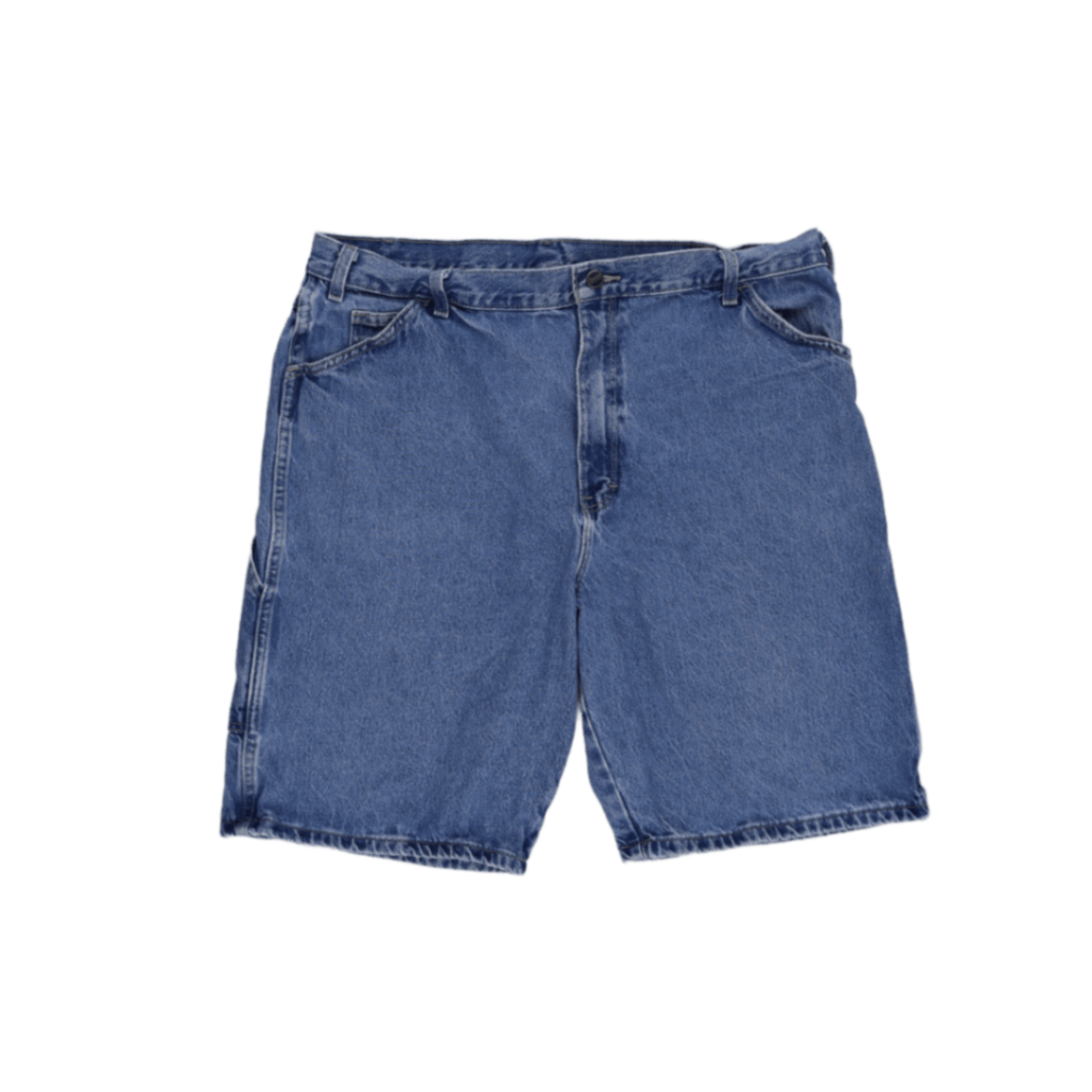 Dickies Vintage Blue Carpenter Shorts W36 12 Inch Inseam 100 Percent Cotton Relaxed Fit Mens Clothing