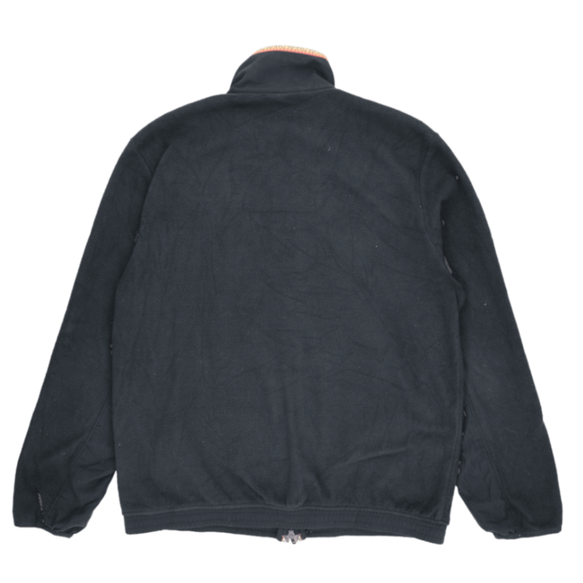 Adidas Originals Black Fleece Outdoor Jacket Size Large Vintage High Collar