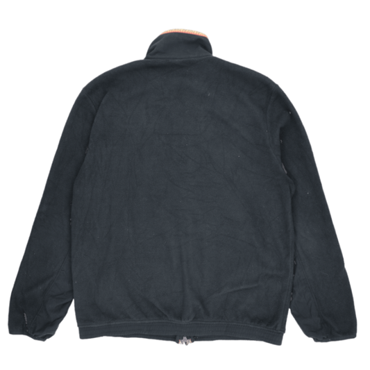 Adidas Originals Black Fleece Outdoor Jacket Size Large Vintage High Collar