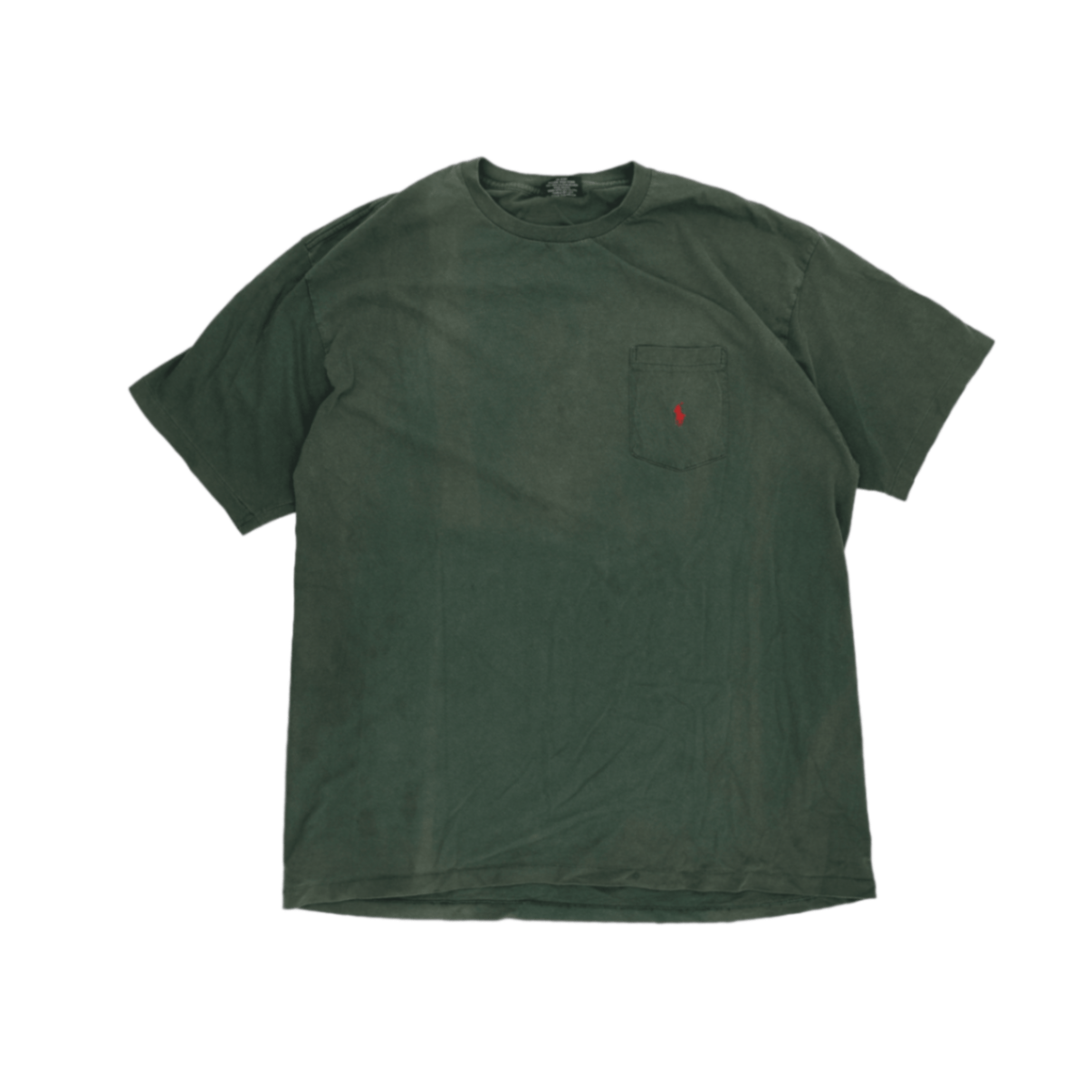 Ralph Lauren Men's T-Shirt Green Large Cotton Crew Neck