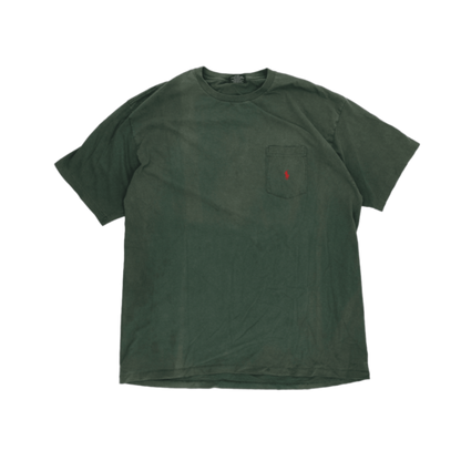 Ralph Lauren Men's T-Shirt Green Large Cotton Crew Neck