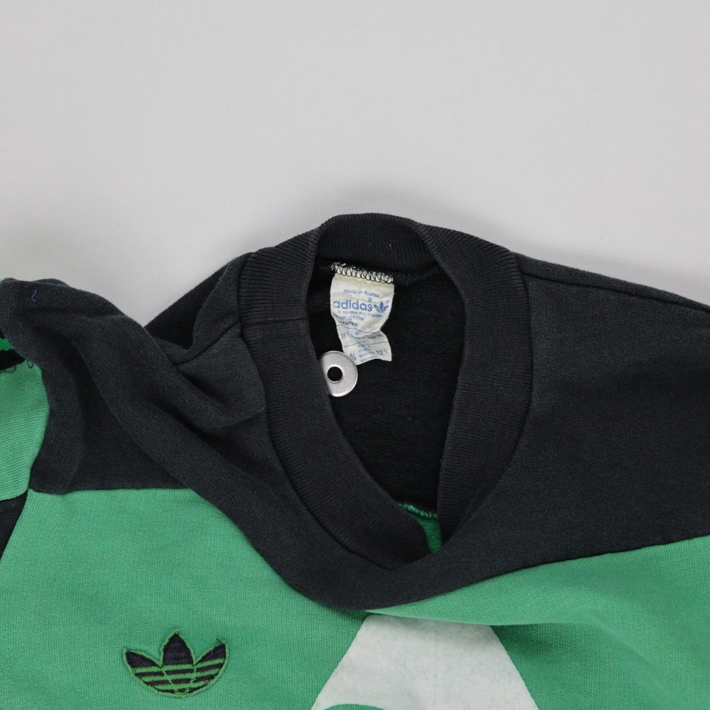 Adidas Vintage Goalkeeper Shirt Green Black Large Cotton Blend