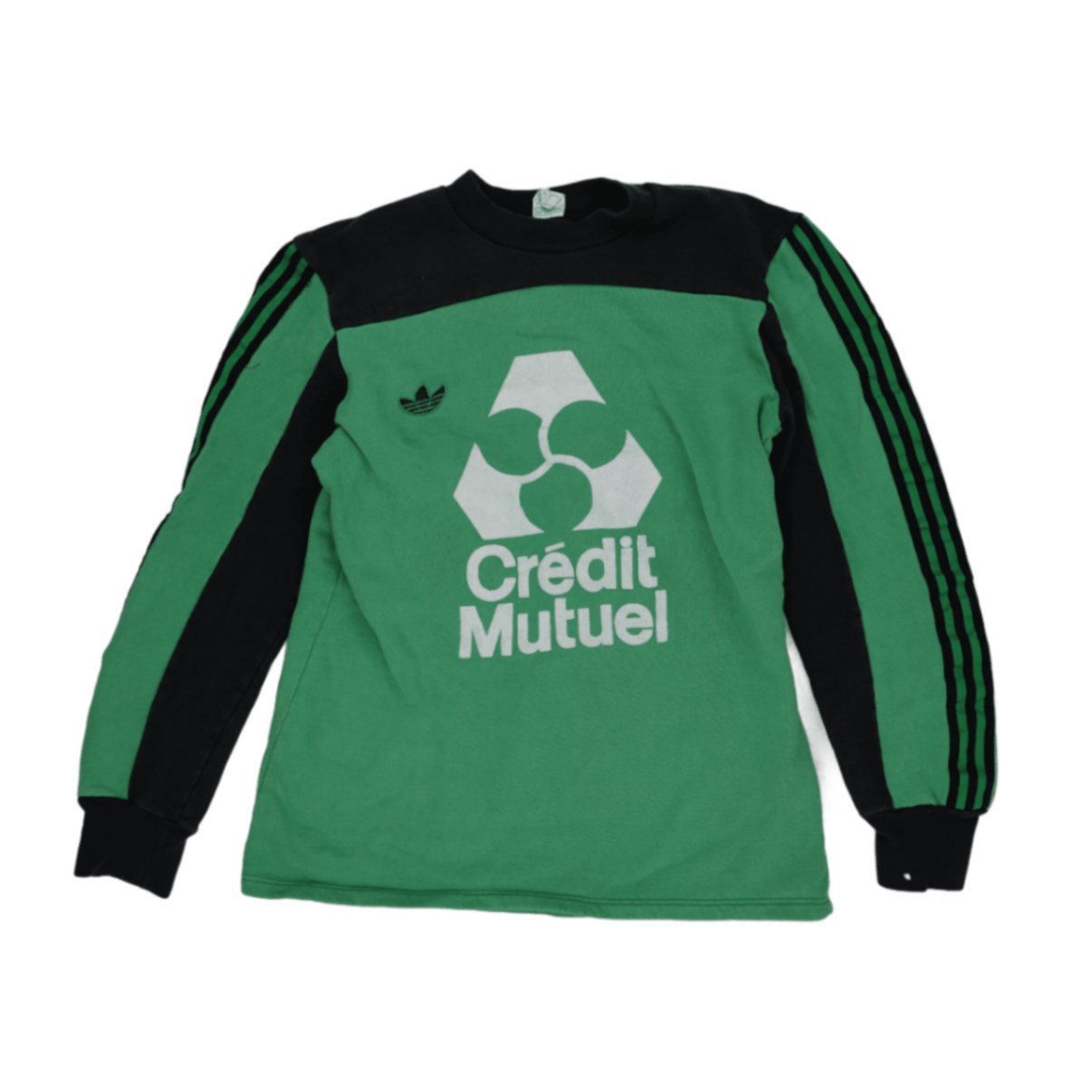 Adidas Vintage Goalkeeper Shirt Green Black Large Cotton Blend