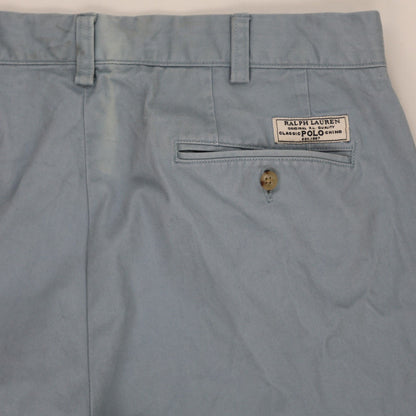 Ralph Lauren Polo Classic Chino Trousers Blue 34 34 Cotton