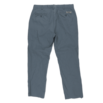 Ralph Lauren Polo Classic Chino Trousers Blue 34 34 Cotton