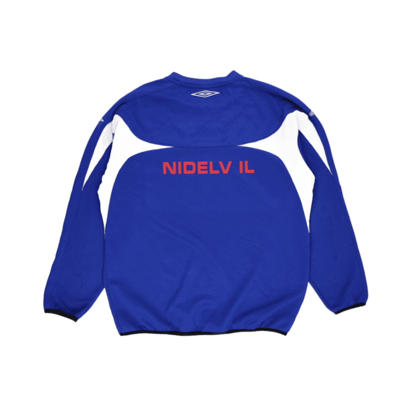 Umbro Nidelv IL Fotball Pullover Sweatshirt Blue XXL Polyester Blend Vintage