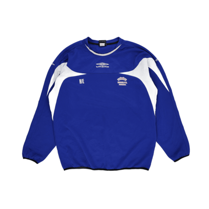 Umbro Nidelv IL Fotball Pullover Sweatshirt Blue XXL Polyester Blend Vintage
