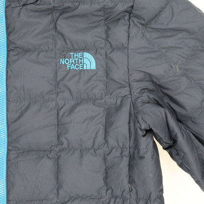 The North Face Navy Blue Puffer Jacket for Men Small Nylon Insulated Outdoor Coat