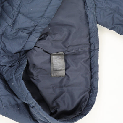 The North Face Navy Blue Puffer Jacket for Men Small Nylon Insulated Outdoor Coat