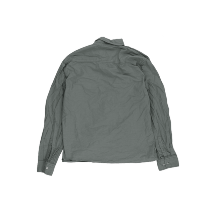 Lacoste Long Sleeve Button Down Shirt Green EU42 UK16 Large Cotton