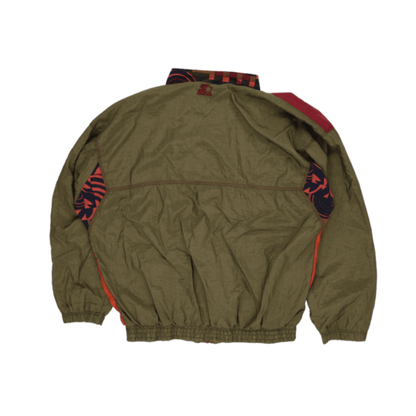 Vintage Starter Rugged Terrain Jacket Multi-Colour Large 100 Percent Nylon Outdoor Jacket Stand Collar 1990s