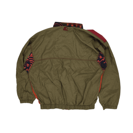 Vintage Starter Rugged Terrain Jacket Multi-Colour Large 100 Percent Nylon Outdoor Jacket Stand Collar 1990s