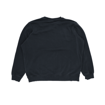 Nike Black Fleece Crew Neck Sweatshirt Large Cotton Blend Mens Activewear
