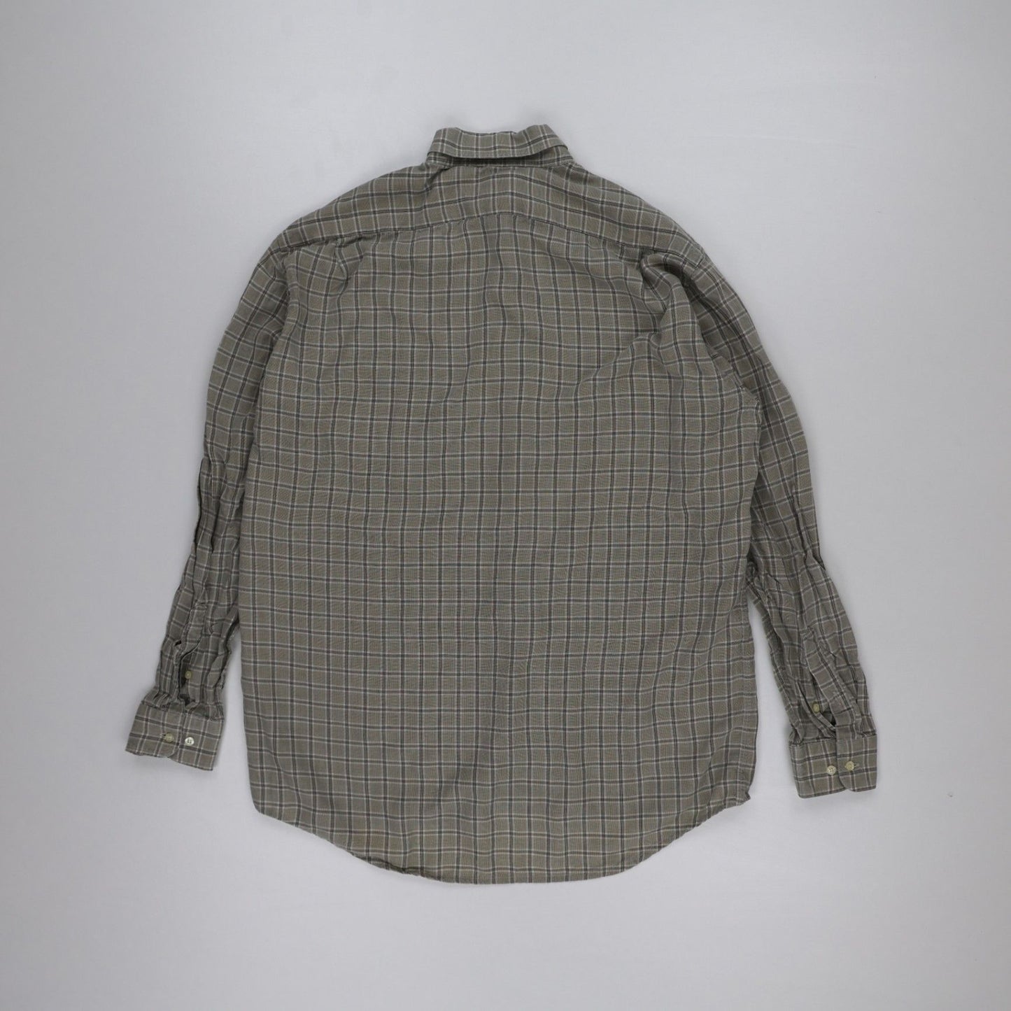 Lacoste Men's Button Down Shirt Grey Size 40 Cotton Long Sleeve
