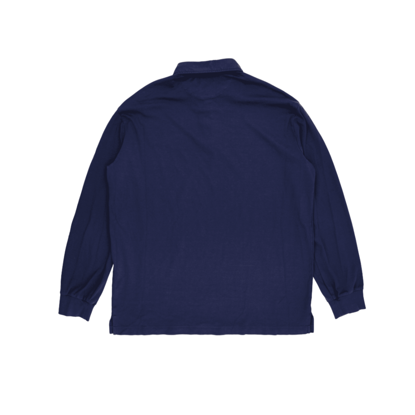 Ralph Lauren Classic Fit Polo Shirt Navy XL Cotton Long Sleeve Mens