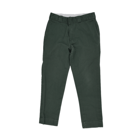 Dickies 873 Original Work Trousers Forest Green 31x32 65% Polyester 35% Cotton Men's