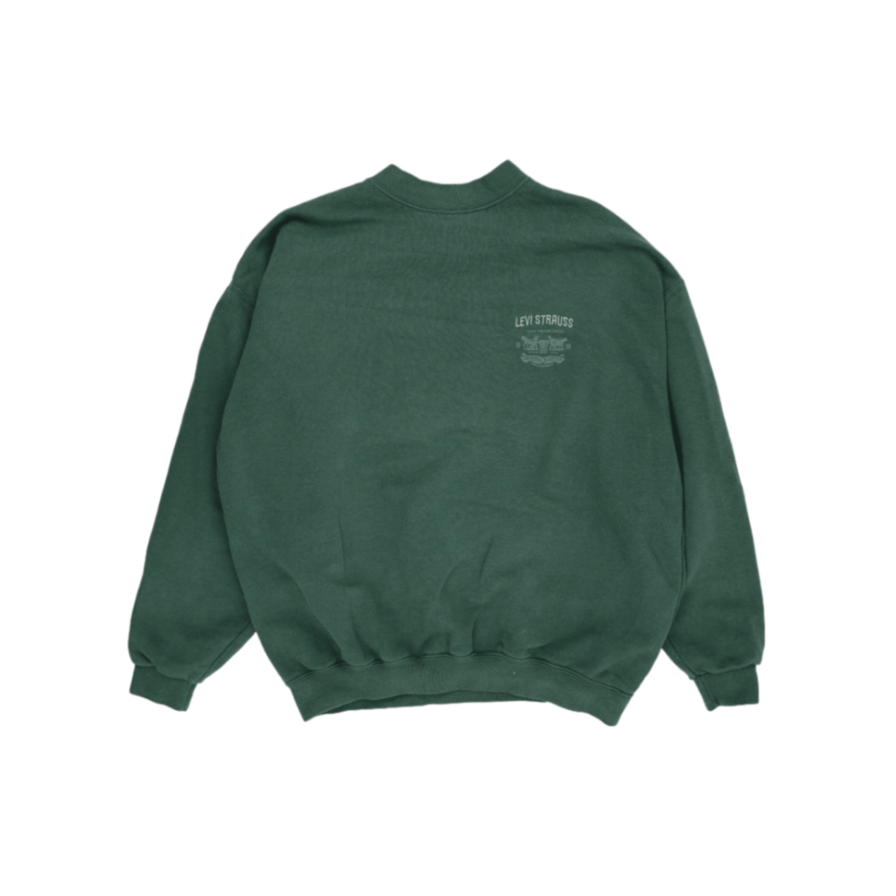 Levi's Green Crew Neck Sweatshirt Men's Medium Cotton Vintage