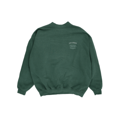 Levi's Green Crew Neck Sweatshirt Men's Medium Cotton Vintage
