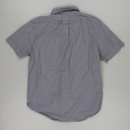 Ralph Lauren Men's Blue White Stripe Short Sleeve Cotton Shirt Size Small