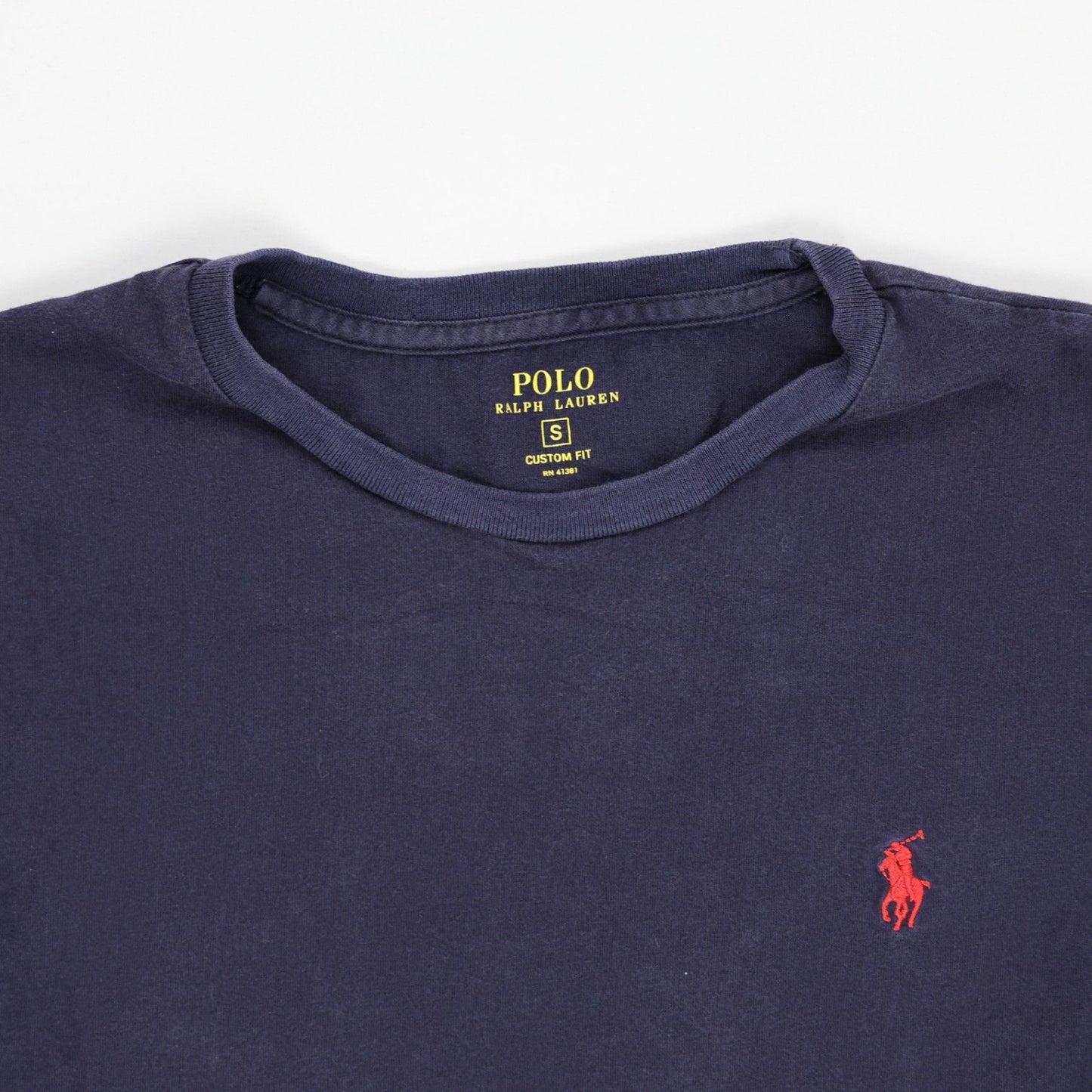 Ralph Lauren Classic T-Shirt Navy Small Cotton Crew Neck