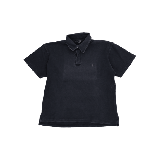 Ralph Lauren Polo Jeans Co Vintage Black Casual Polo Shirt Medium Cotton