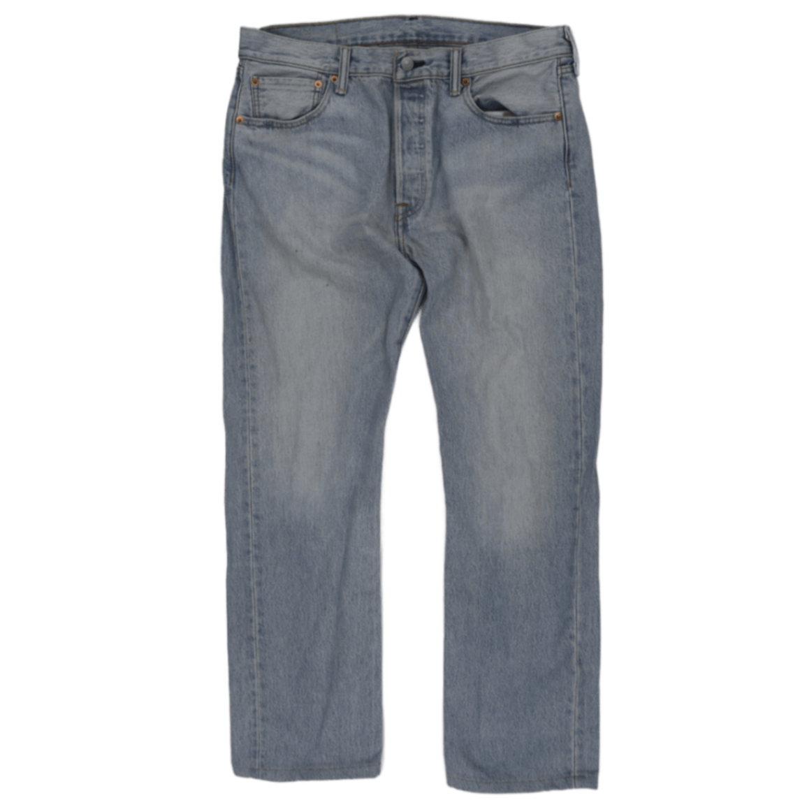 Levi's 501 Light Blue Denim Jeans W34 L32 Straight Fit Vintage Cotton