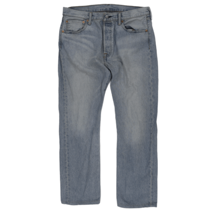 Levi's 501 Light Blue Denim Jeans W34 L32 Straight Fit Vintage Cotton