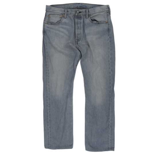 Levi's 501 Light Blue Denim Jeans W34 L32 Straight Fit Vintage Cotton